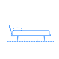 Furniture Bed Frames Nelson Thin Edge Bed Outline Icon Svg Set, Free Vectors File
